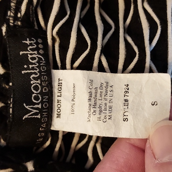 Moonlight Y&S Fashion Design Women's Open Cardigan Black White Artsy Boho S - Picture 10 of 10